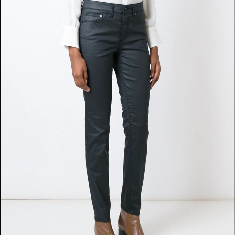 Tory Burch Wax Effect Jeans